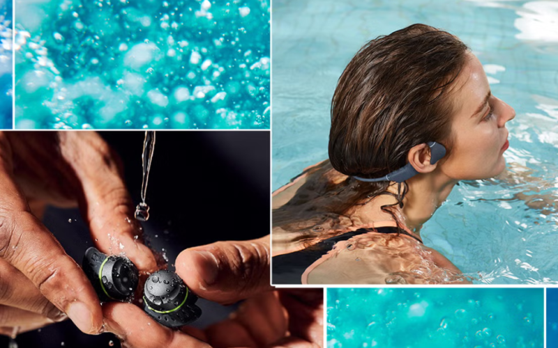 Swimming earbuds: Gliding through the water